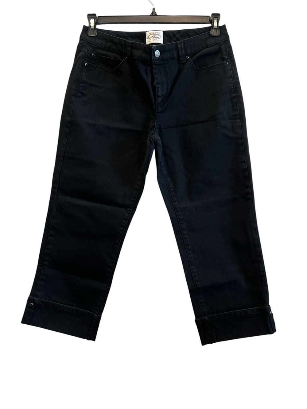 White House Black Market Black Cropped Jeans